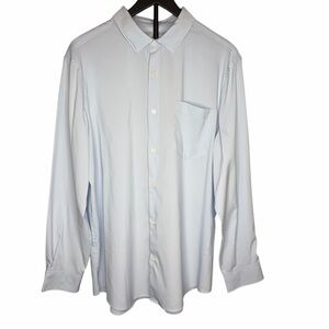 Perry Ellis Light Blue Dress Shirt Size L